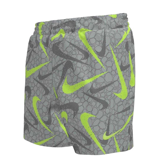 Wolf Grey - Front - Nike Boys Patterned Swimming Swim Shorts