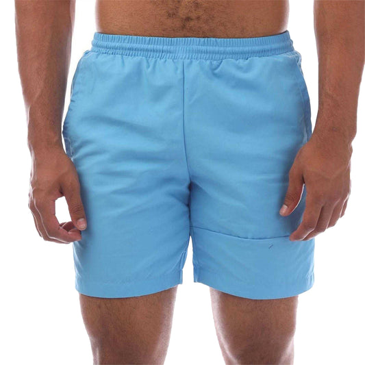 Blue - Front - Adidas Mens Originals 3 Stripes Regular Swim Shorts