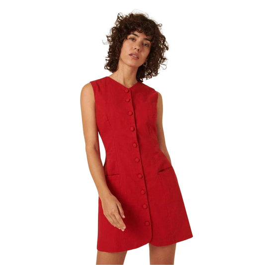 Red - Front - Nobody´s Child Womens-Ladies Sleeveless Mini Dress