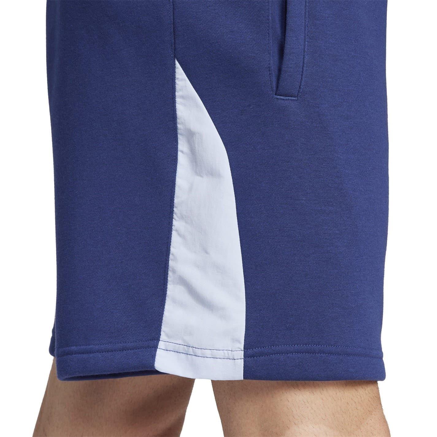 Dark Blue - Pack Shot - Adidas Mens Colour Block Casual Shorts