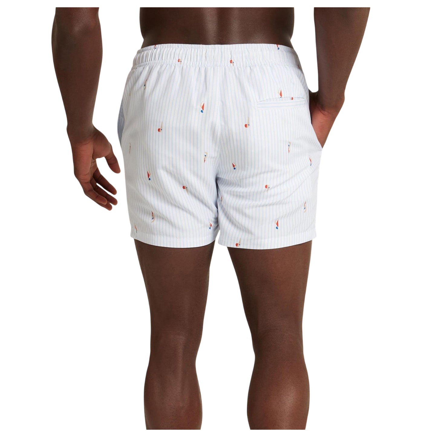 Blue - Lifestyle - Ted Baker Mens Sailboat Relaxed Fit Swim Shorts