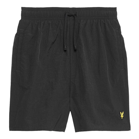 Jet Black - Front - Lyle & Scott Boys Drawstring Swim Shorts