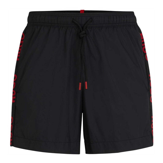 Black - Front - Hugo Boss Mens Fab Swim Shorts