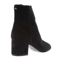 Black - Back - Dune London Womens-Ladies Suede Block Heel Ankle Boots