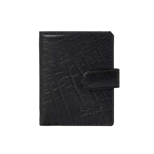 Black - Front - Osprey Highland Embossed Leather Travel Popper Wallet