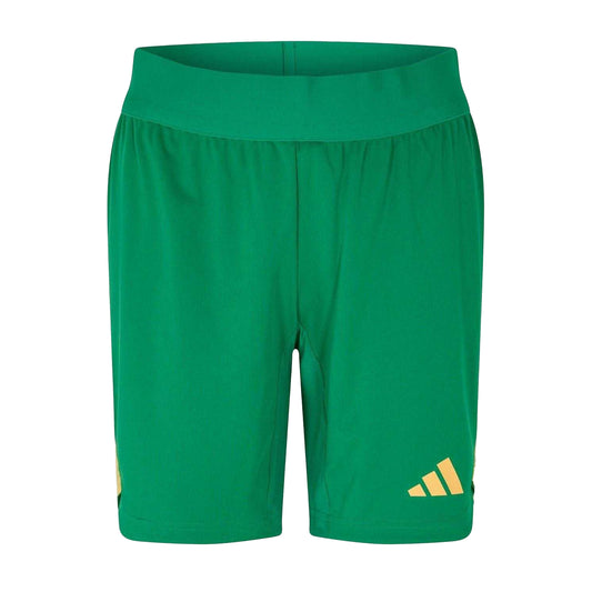 Green - Front - Adidas Unisex Adult Goalkeeper Shorts