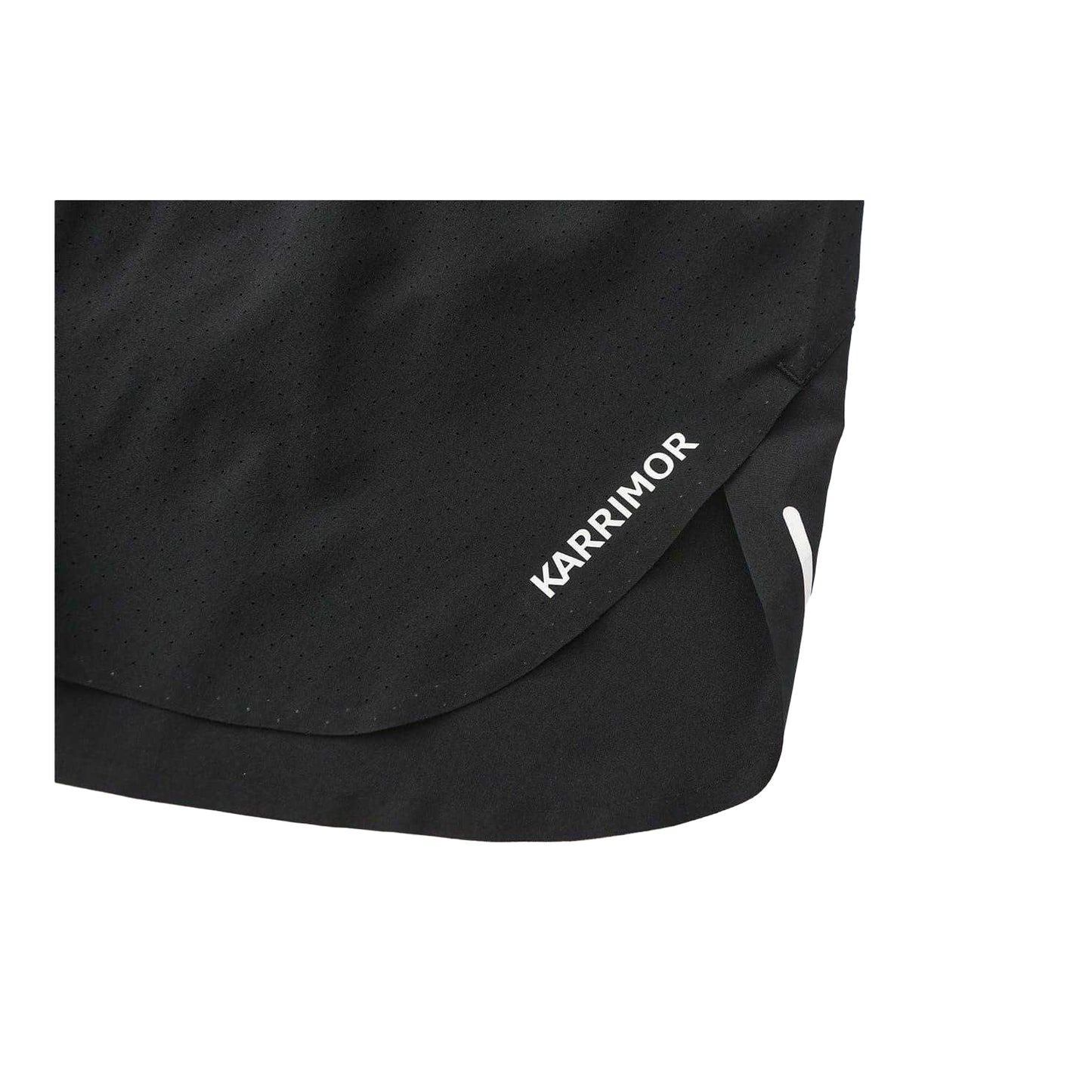Black - Pack Shot - Karrimor Womens-Ladies 2 in 1 Running Shorts