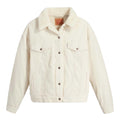 Cream - Front - Levis Womens-Ladies Sherpa Plus Trucker Jacket