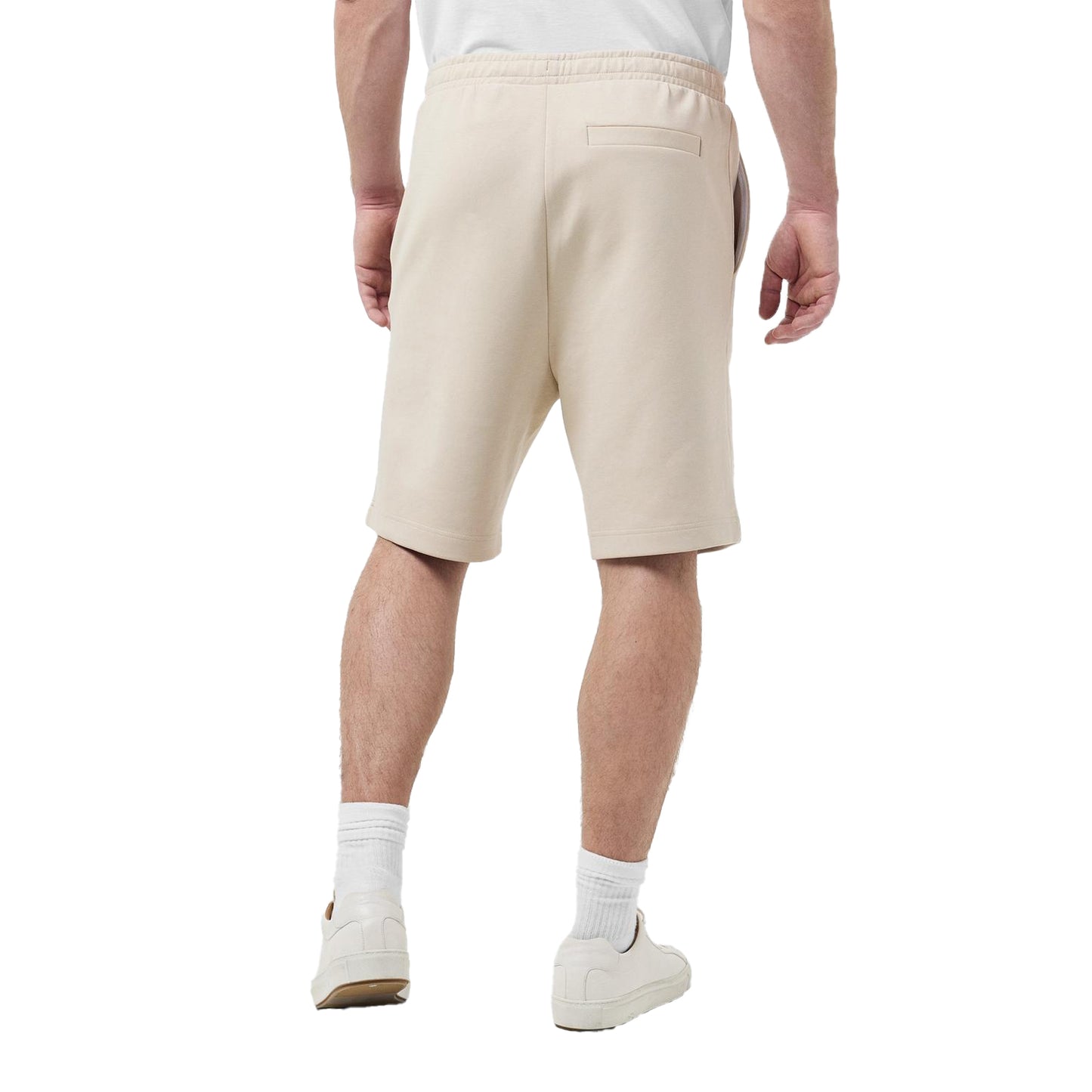 Beige - Lifestyle - Boss Mens Drawstring Waist Sweat Shorts