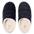 Navy - Lifestyle - FitFlop Womens-Ladies Chrissie Corduroy Fleece Lined Slippers