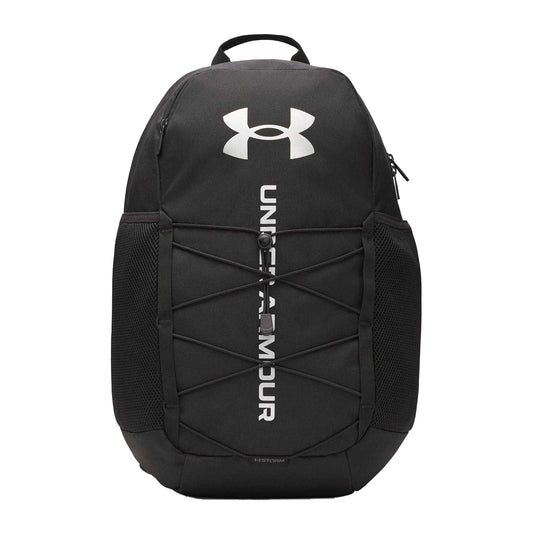 Black - Front - Under Armour Hustle 6.0 Sport 26L Backpack