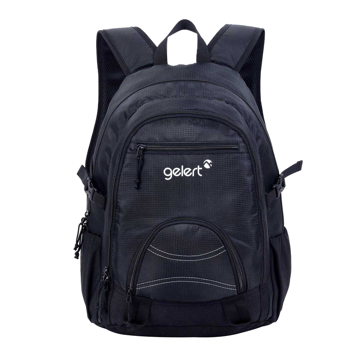 Black - Side - Gelert Logo Polyester Backpack