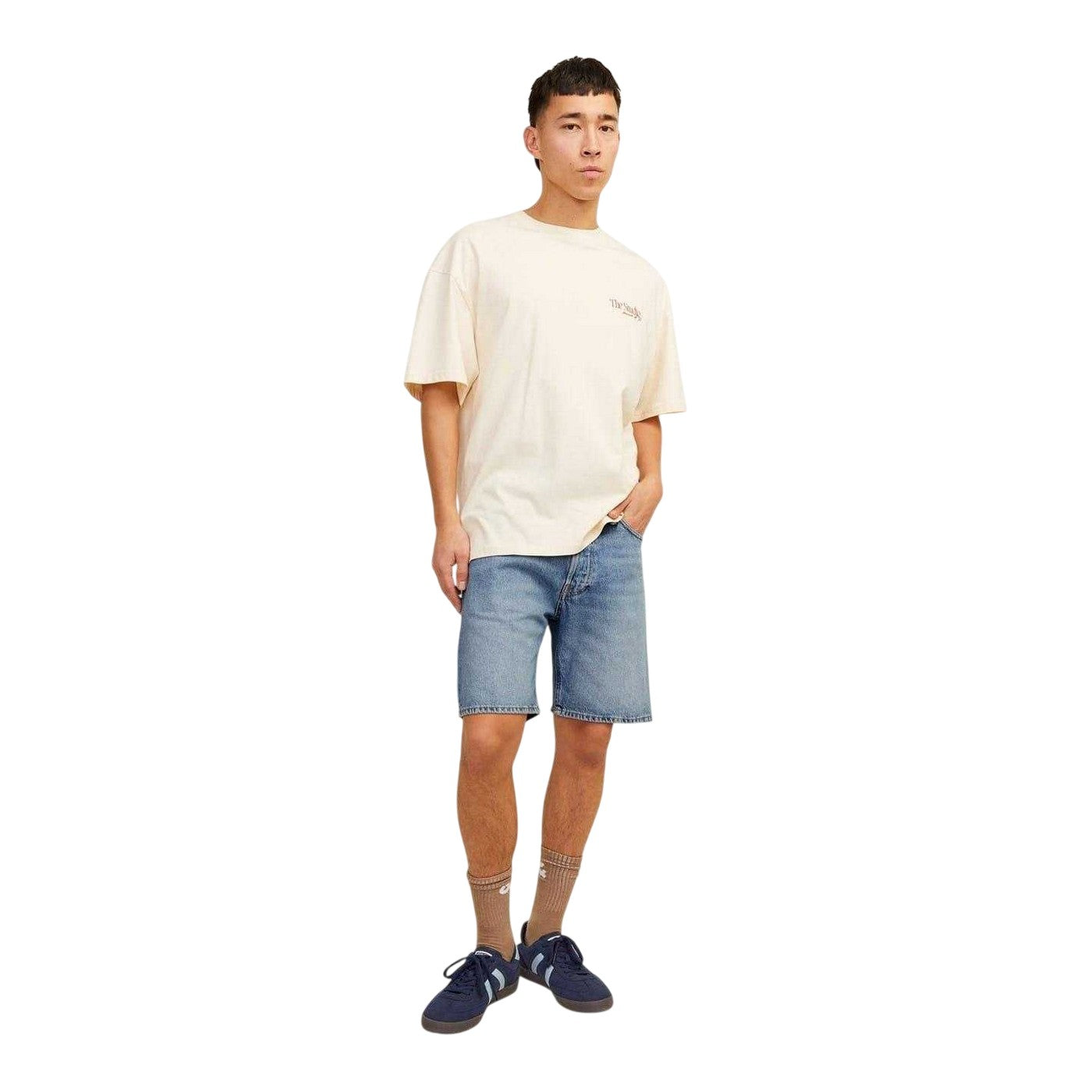 Blue Denim - Lifestyle - Jack And Jones Mens Denim Jean Shorts