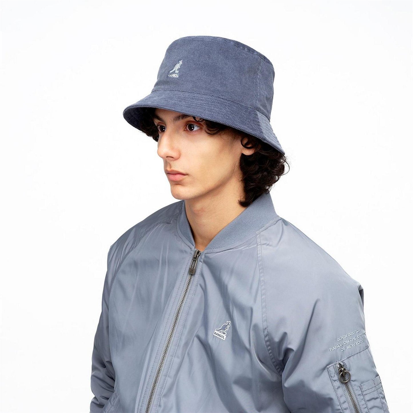 Denim Blue - Front - Kangol Unisex Adult Casual Bucket Hat