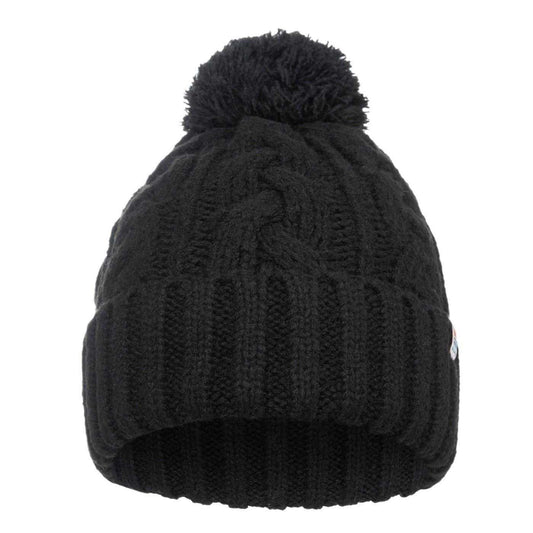 Black - Front - SoulCal Unisex Adult Cable Knit Bobble Hat