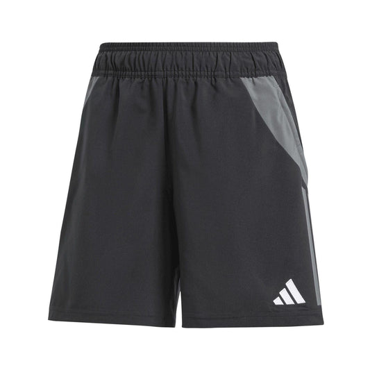 Black-Dark Grey - Front - Adidas Womens-Ladies Tiro 24 Football Shorts