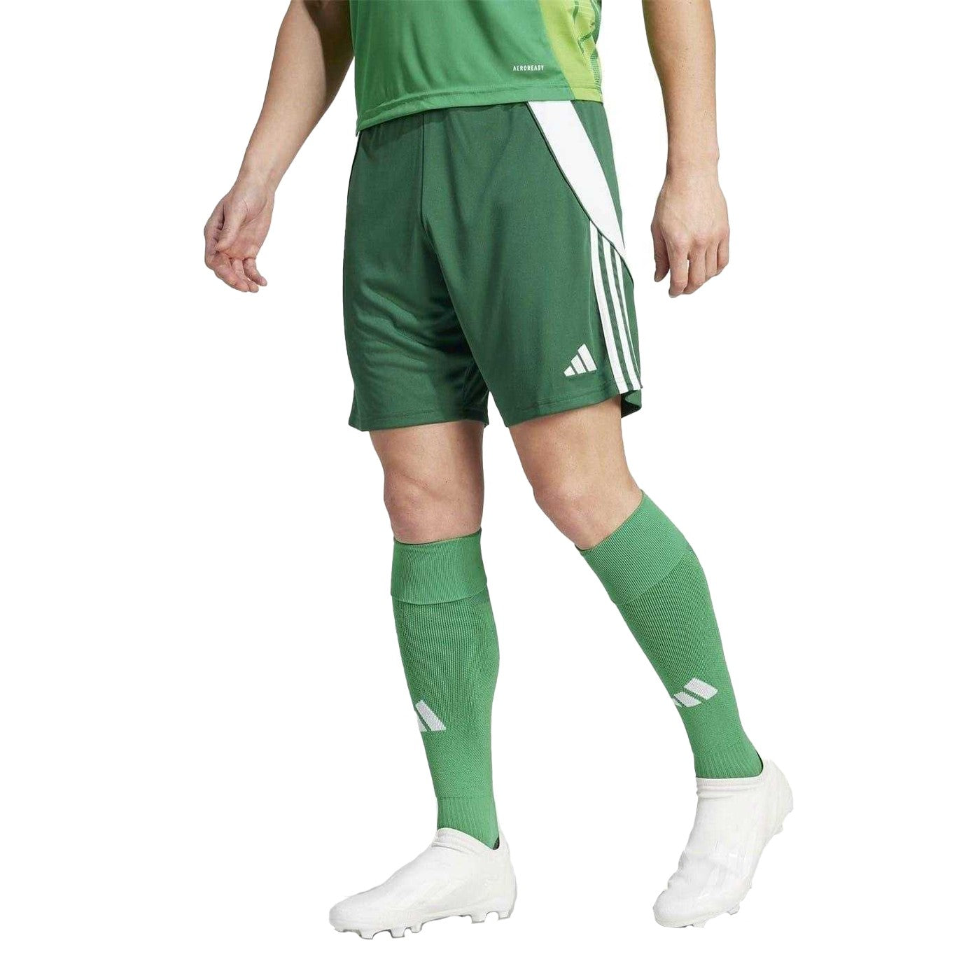Dark Green-White - Lifestyle - Adidas Mens Tiro 24 Shorts