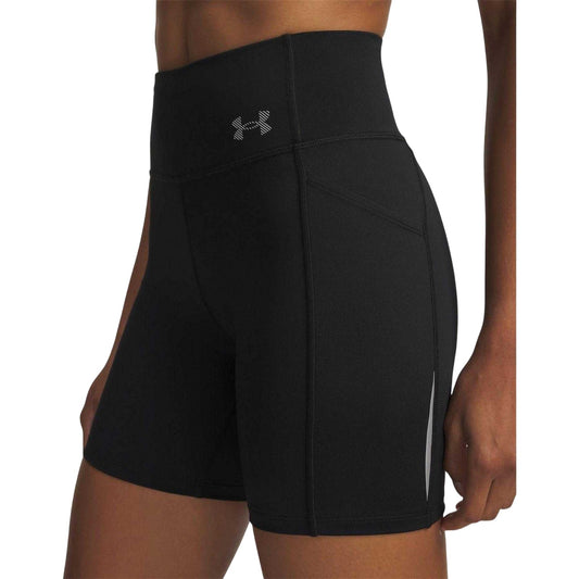 Black - Front - Under Armour Womens-Ladies High Waist Cycling Shorts