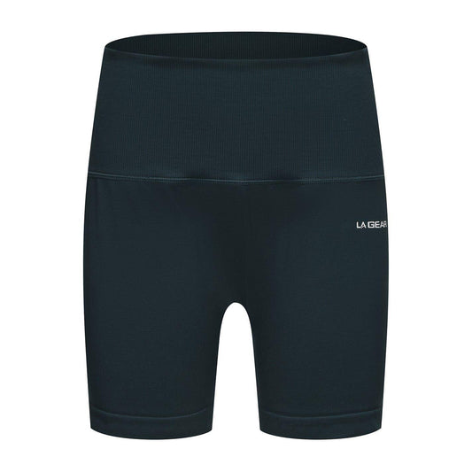 Forest Green - Front - LA Gear Womens-Ladies Zip Pocket High Waist Cycling Shorts