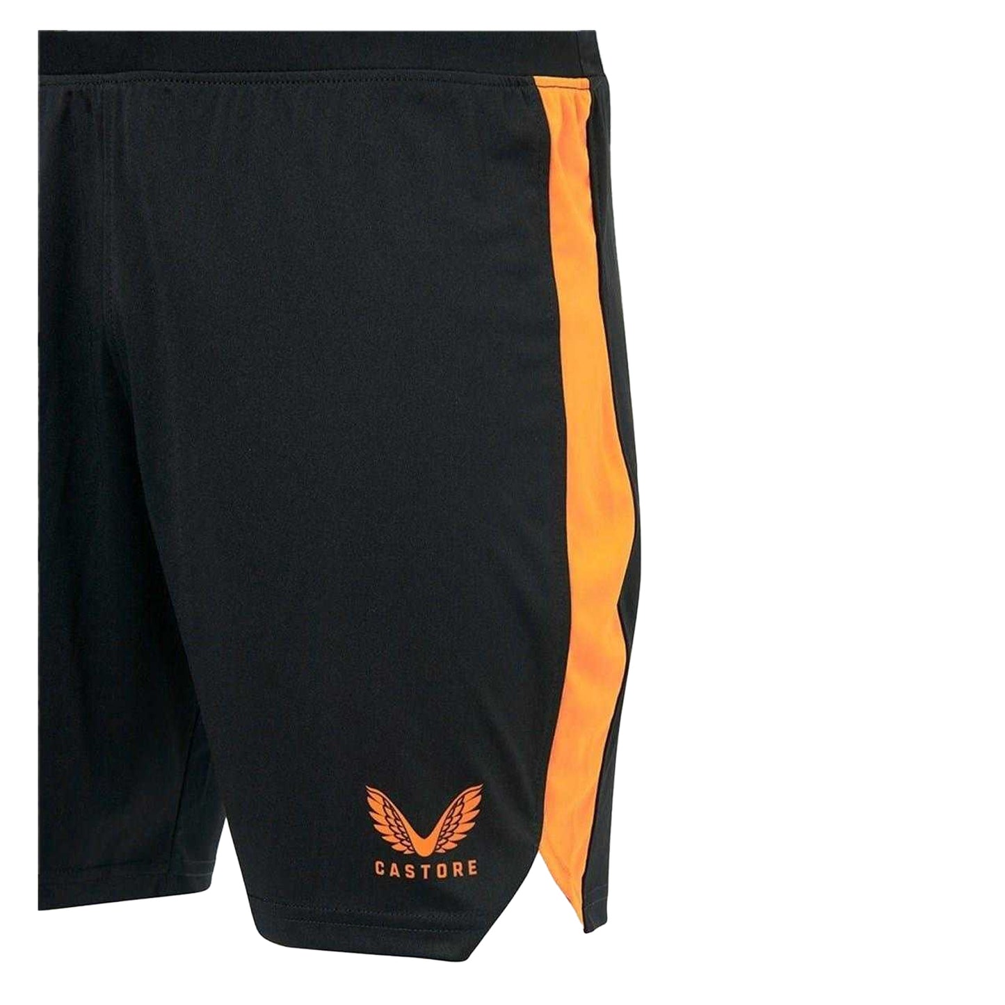 Black-Orange Print - Side - Castore Mens Rangers FC Athletic Shorts
