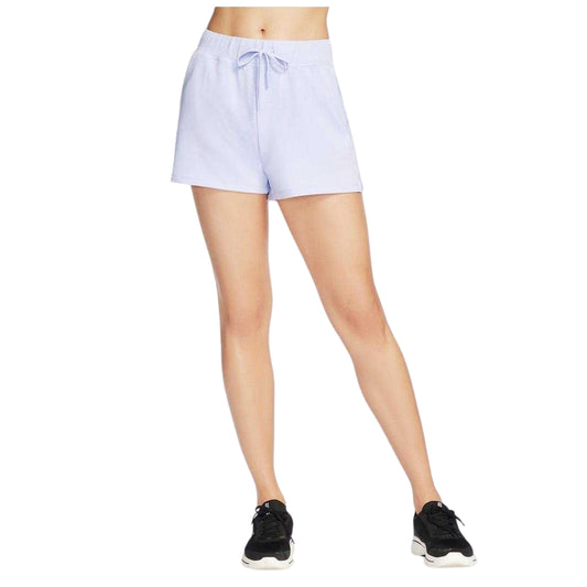 Lavender Purple-Pinky Purple - Front - Skechers Womens-Ladies Plain Shorts