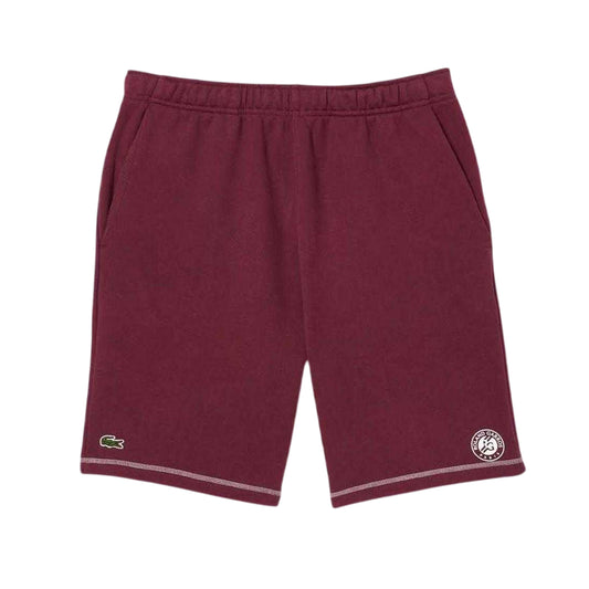 Red - Front - Lacoste Mens Roland Garros Edition Tennis Shorts