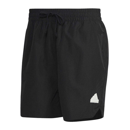 Black - Front - Adidas Mens Tech Regular Shorts