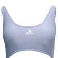 Silver-Violet - Side - Adidas Womens-Ladies Colour Block One Piece Swimsuit