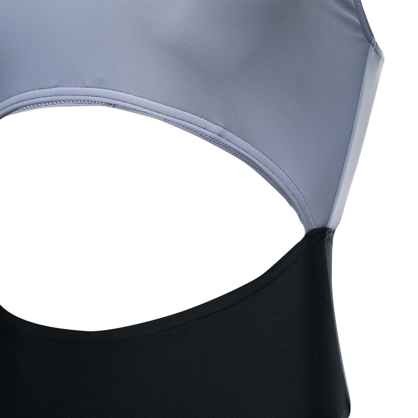 Silver-Violet - Lifestyle - Adidas Womens-Ladies Colour Block One Piece Swimsuit