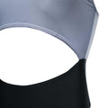 Silver-Violet - Lifestyle - Adidas Womens-Ladies Colour Block One Piece Swimsuit