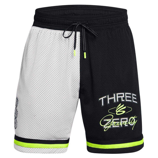 Grey-Black-Yellow - Front - Under Armour Unisex Adult Stephen Curry Basketball Shorts
