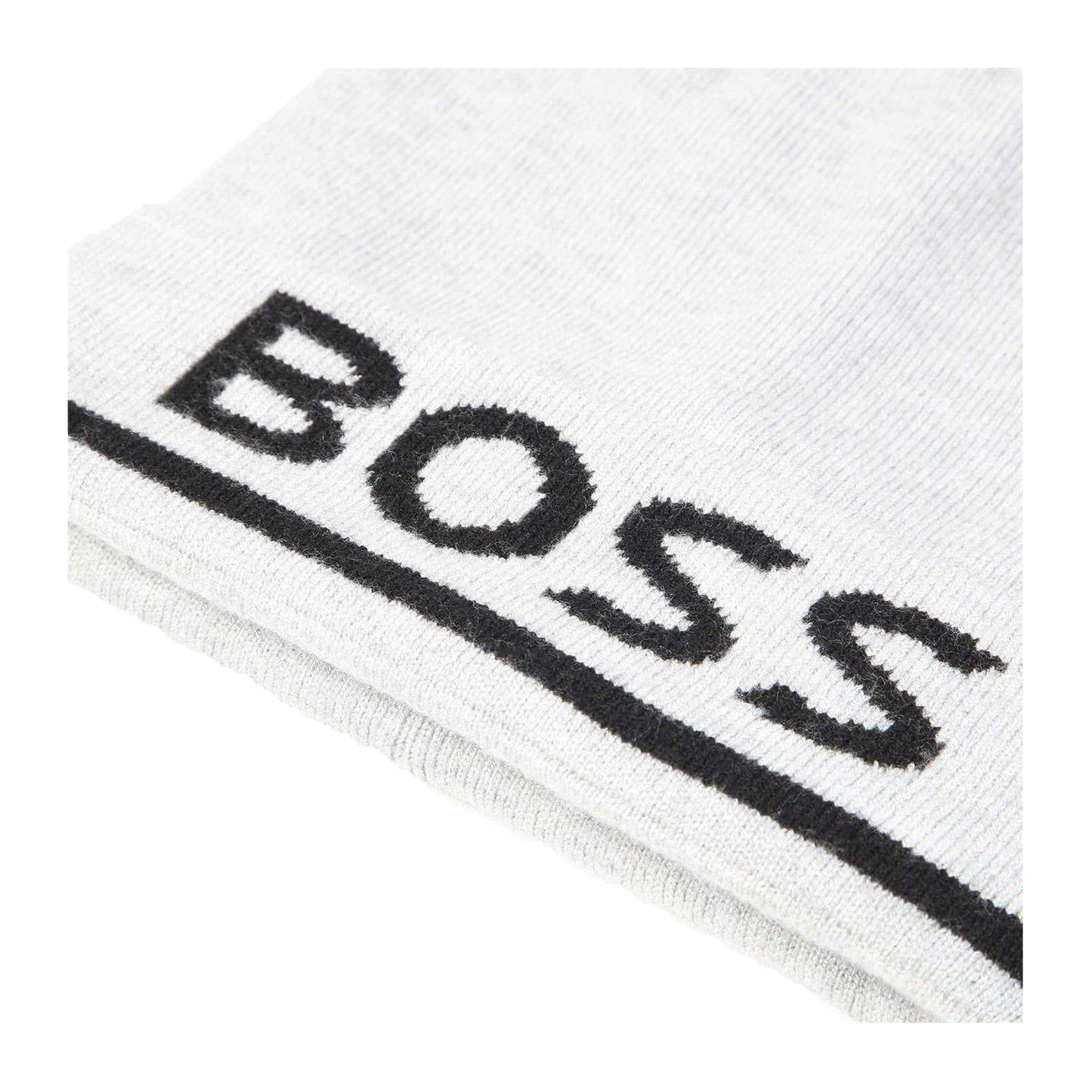 Grey - Side - Boss Boys Logo Beanie