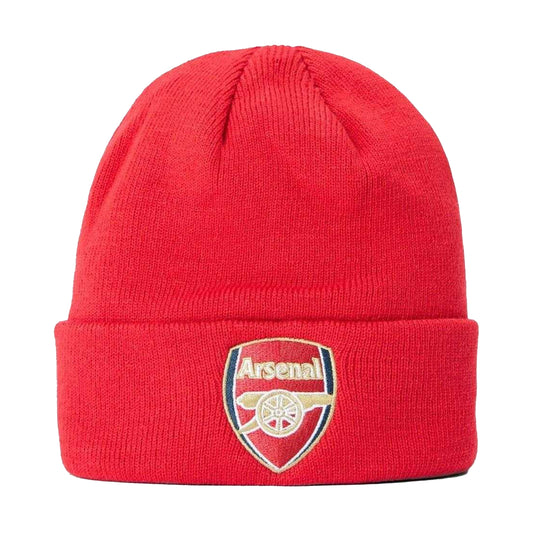 Red-White - Front - Arsenal FC Childrens-Kids Knitted Beanie