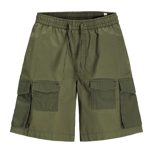Dusty Olive - Front - Jack And Jones Mens Alfie Cargo Shorts