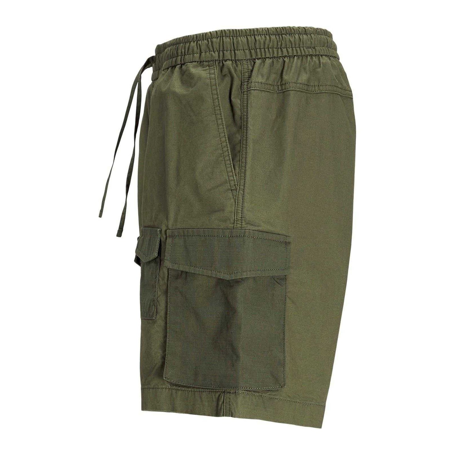 Dusty Olive - Side - Jack And Jones Mens Alfie Cargo Shorts
