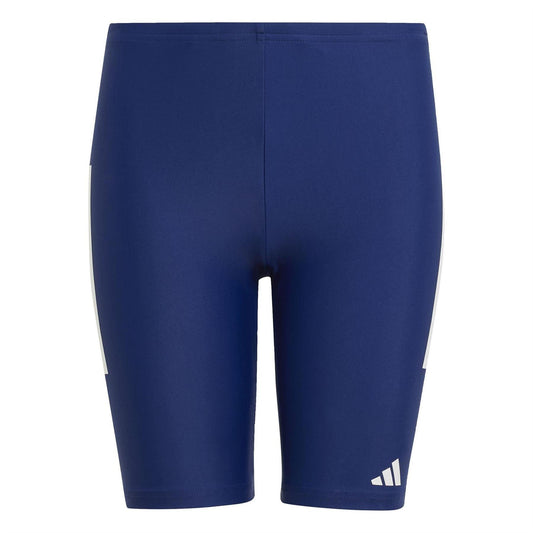 Dark Blue - Front - Adidas Boys 3 Stripes Jammer Shorts
