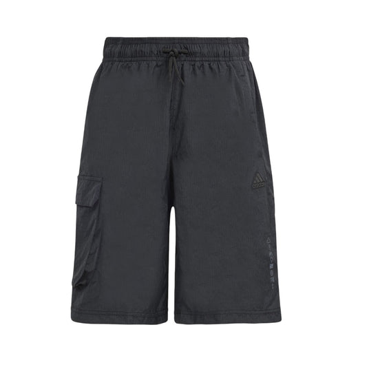 Black - Front - Adidas Childrens-Kids Cargo Shorts