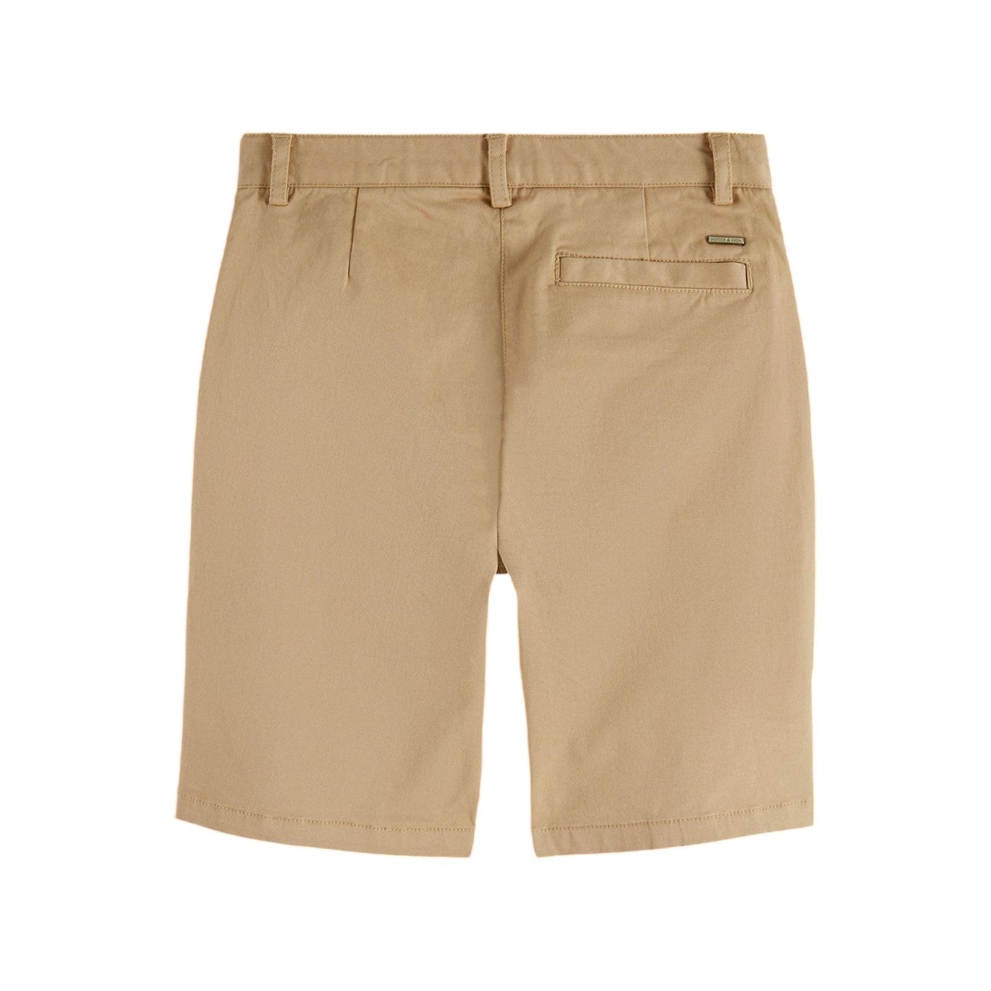 Travertine - Back - Scotch Childrens-Kids Pleated Classic Chino Shorts