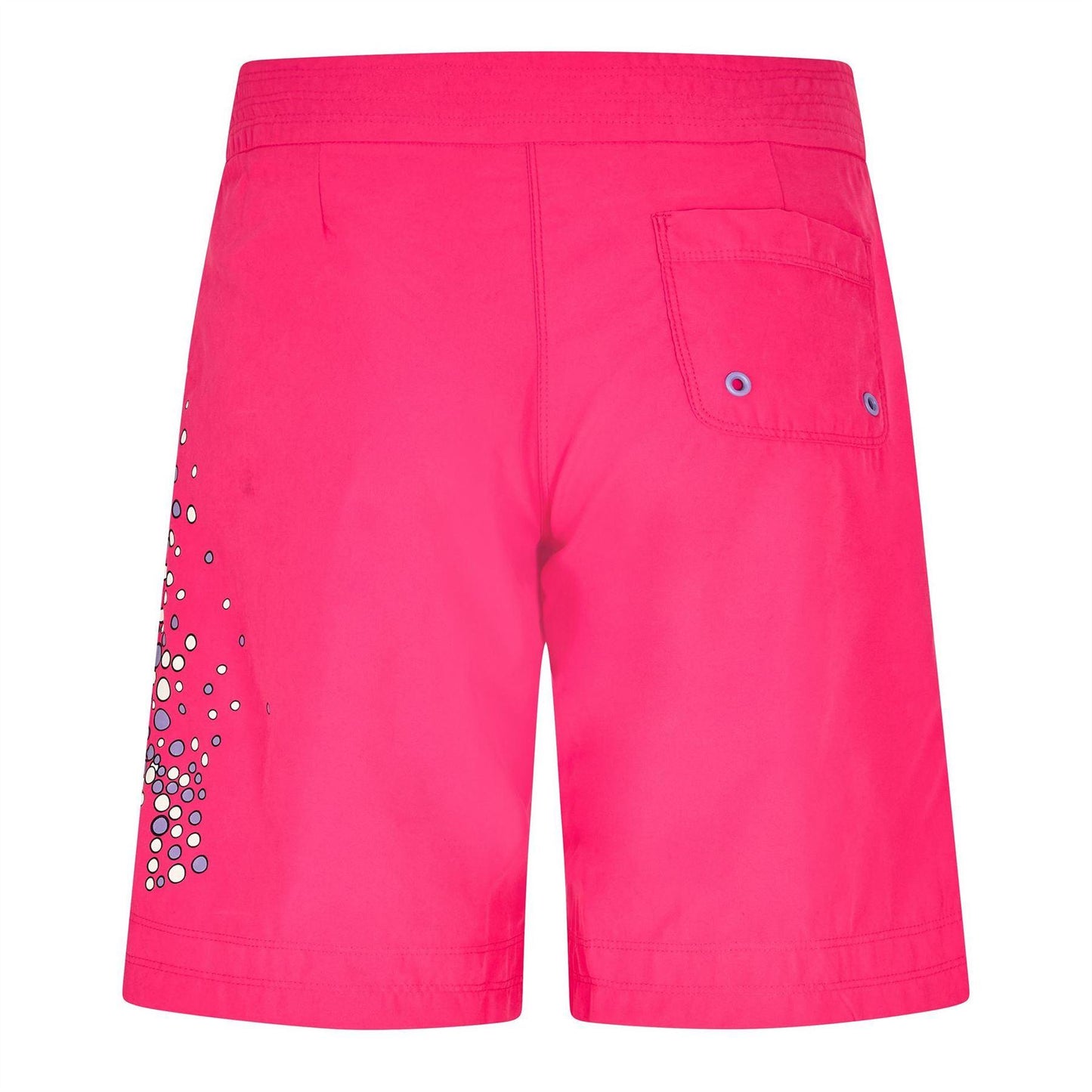 Pink - Back - Puma Womens-Ladies Relaxed Fit Board Shorts