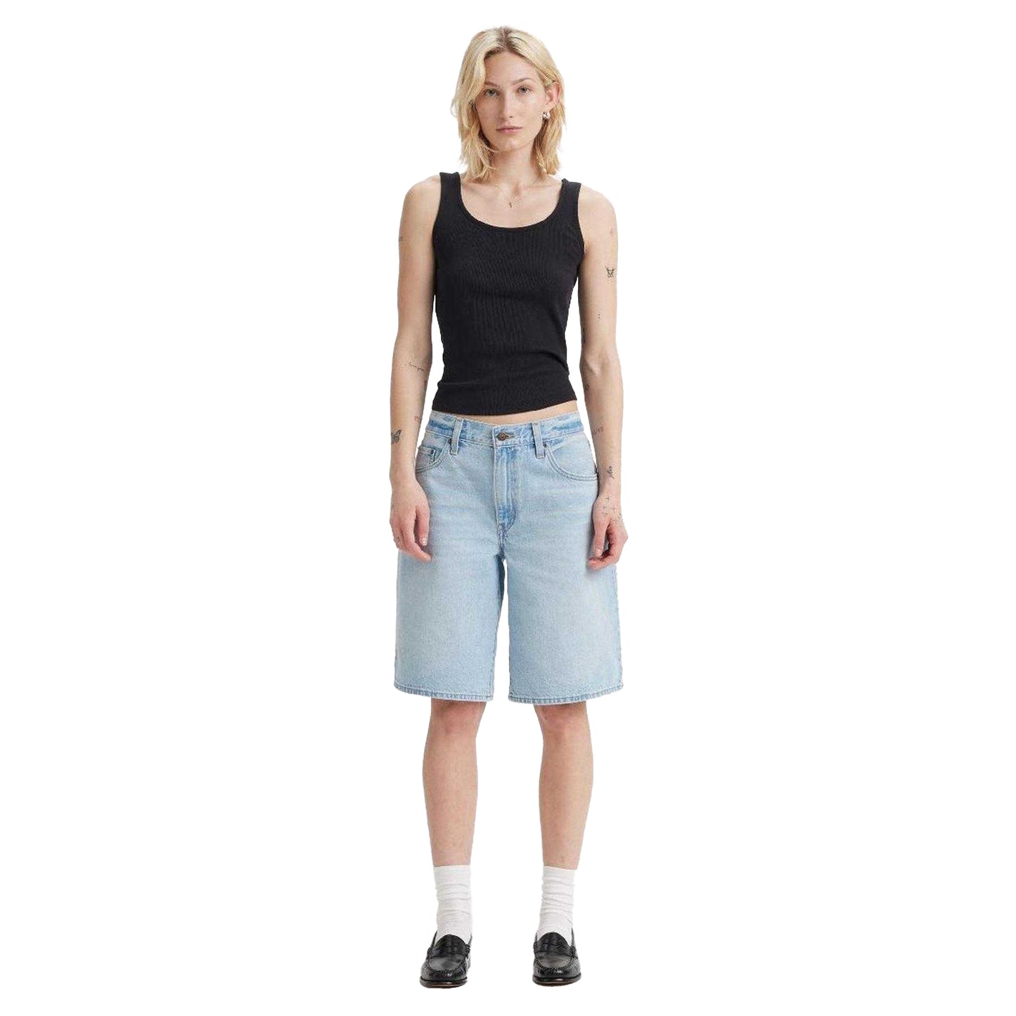 Denim - Lifestyle - Levis Womens-Ladies Baggy Shorts