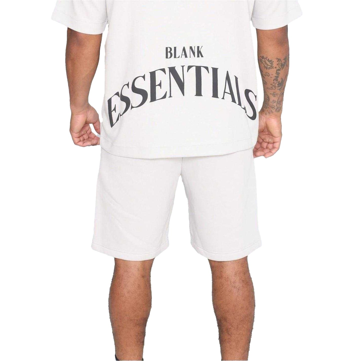 Grey - Lifestyle - Blank Essentials Mens Sweat Shorts