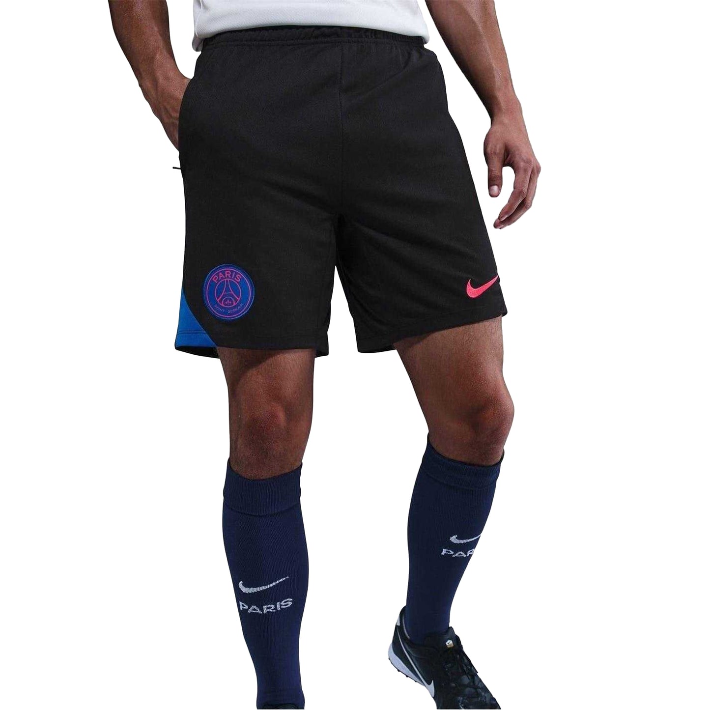 Black-Blue - Side - Nike Mens Strike 2025-2026 Paris Saint Germain FC Shorts