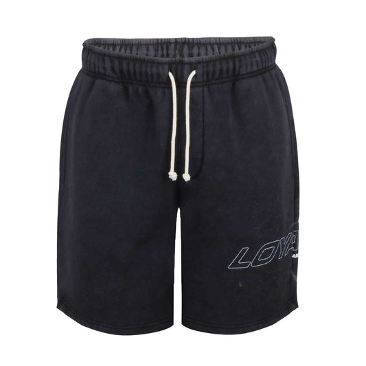 Washed Black - Front - Loyalti Mens Fleece Sweat Shorts