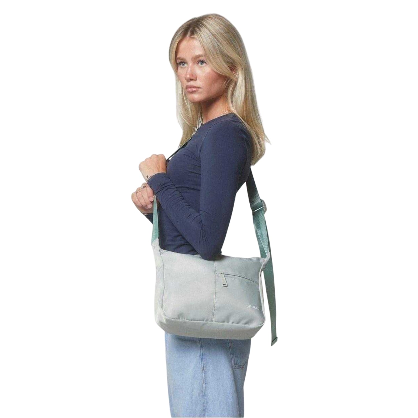 Mint - Side - Spiral Cali Crossbody Bag