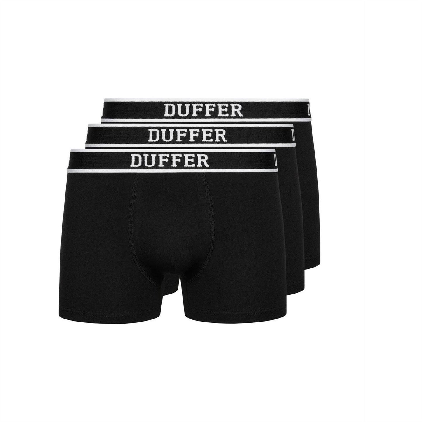 Black - Front - Duffer Mens Tailored Boxer Briefs (Pack of 3)