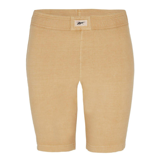 Burgundy-Ochre - Front - Reebok Womens-Ladies Essentials Slim Shorts