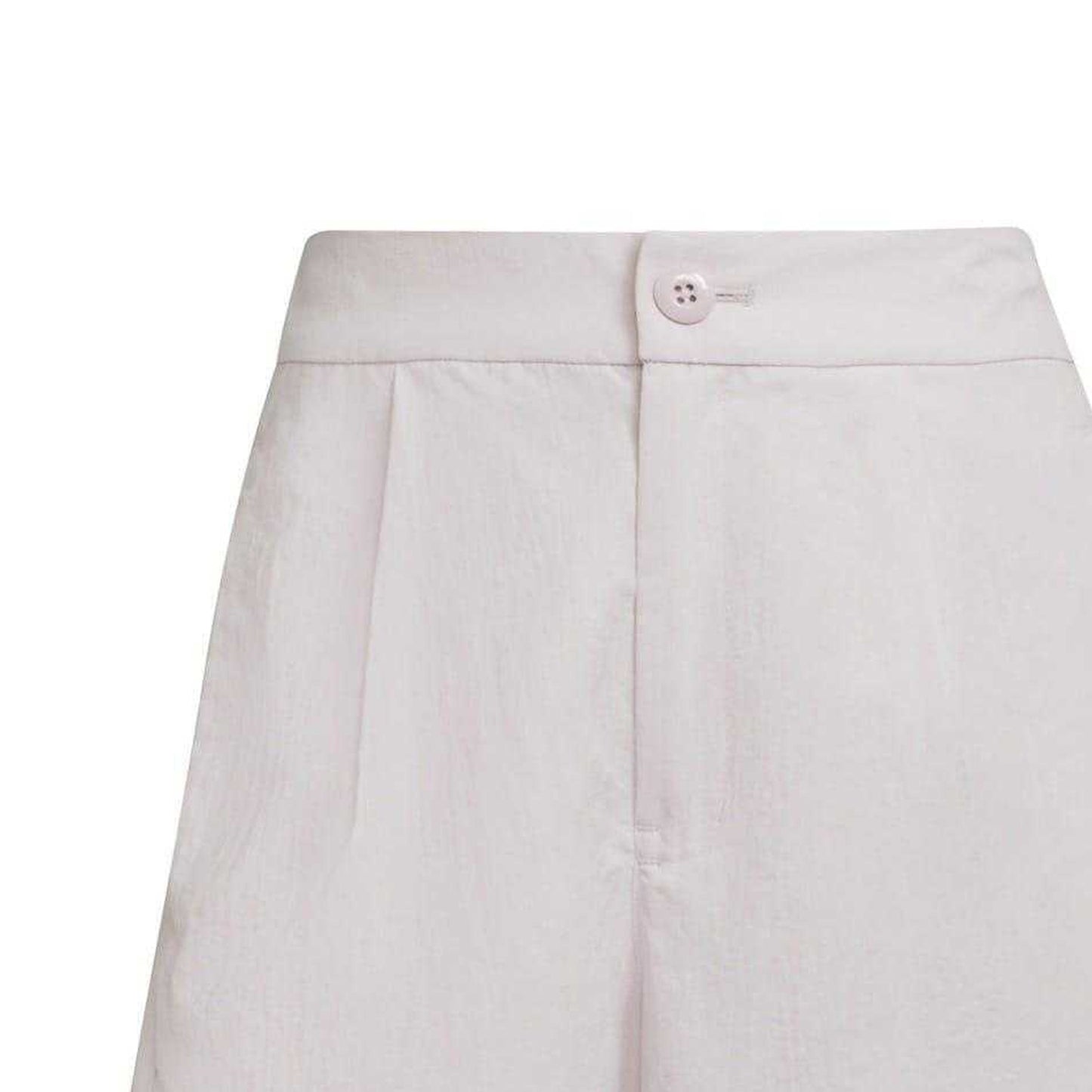 Pink - Side - Adidas Womens-Ladies Originals Pleated Relaxed Fit Chino Shorts