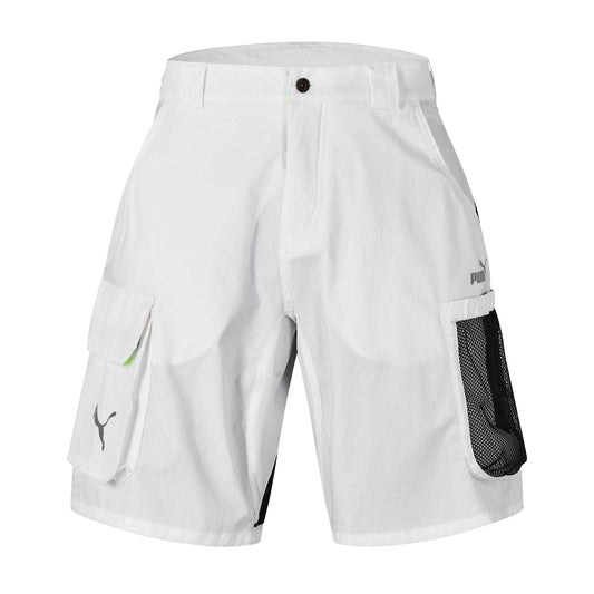 White - Front - Puma Mens Performance Two Tone Cargo Shorts