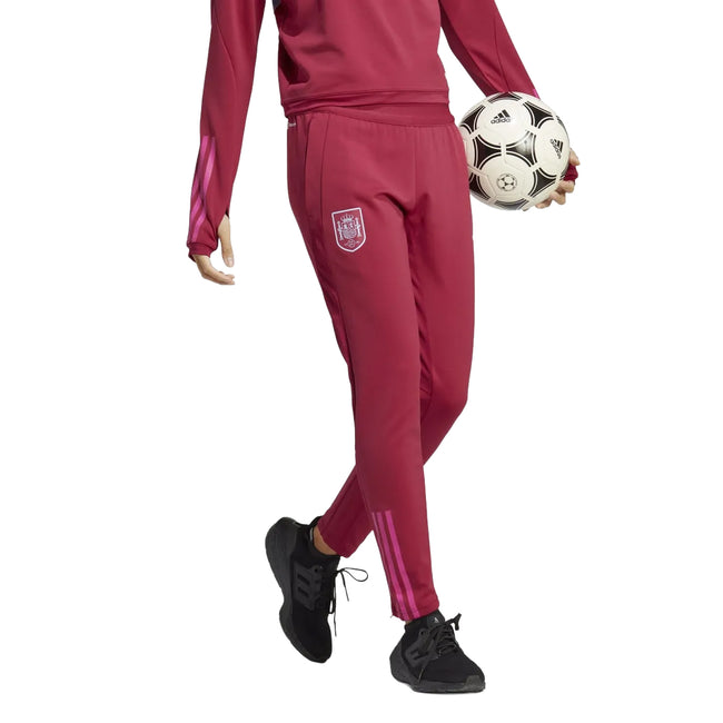 Red - Lifestyle - Adidas Womens-Ladies Spain Tiro 23 Training Tracksuit Bottoms