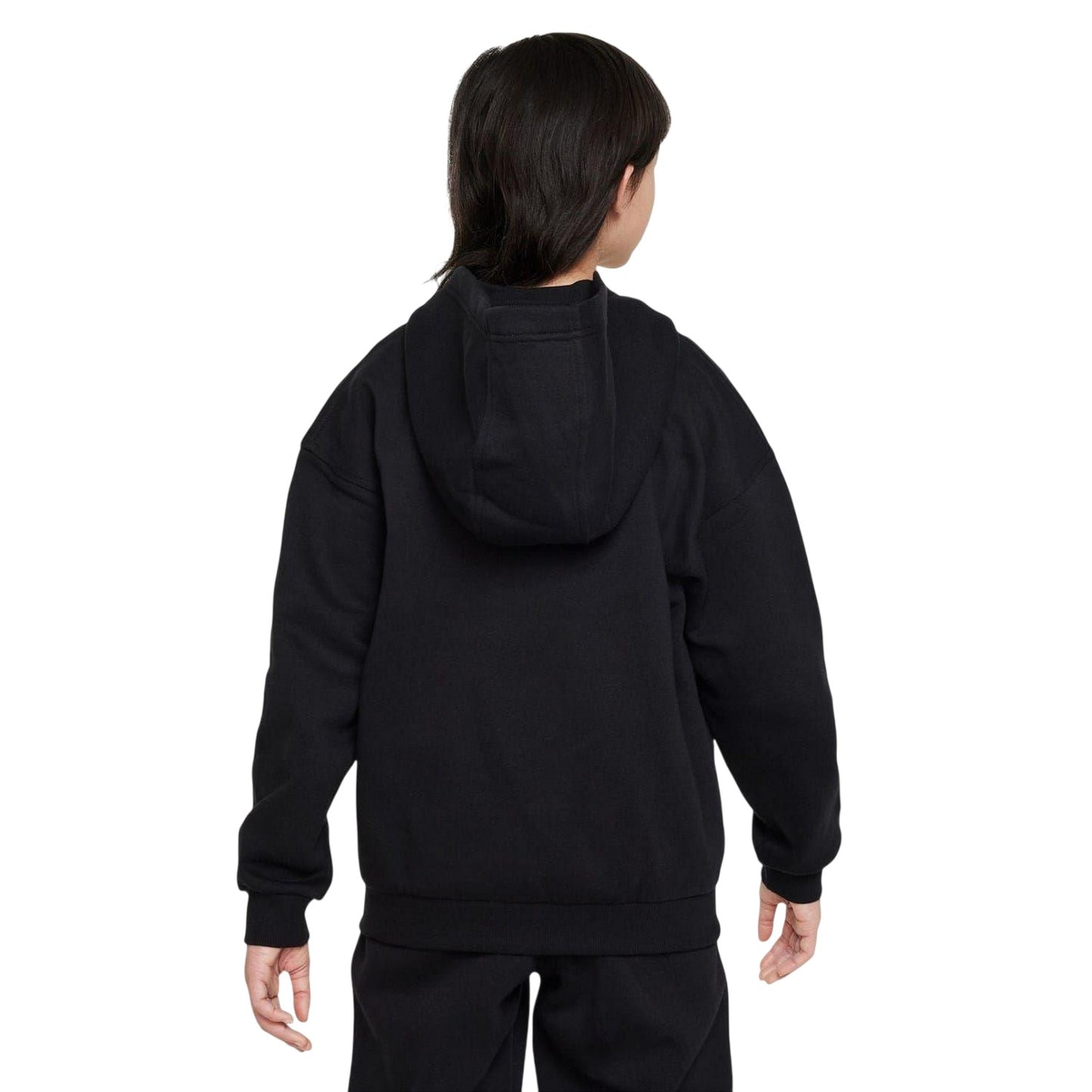 Black-White - Lifestyle - Nike Girls Sportswear Full Zip Hoodie